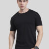 Midnight Black | Round Neck T-shirt | Regular Fit | Pure Cotton