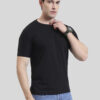 Midnight Black | Round Neck T-shirt | Regular Fit | Pure Cotton