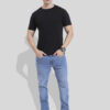 Midnight Black | Round Neck T-shirt | Regular Fit | Pure Cotton