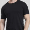 Midnight Black | Round Neck T-shirt | Regular Fit | Pure Cotton