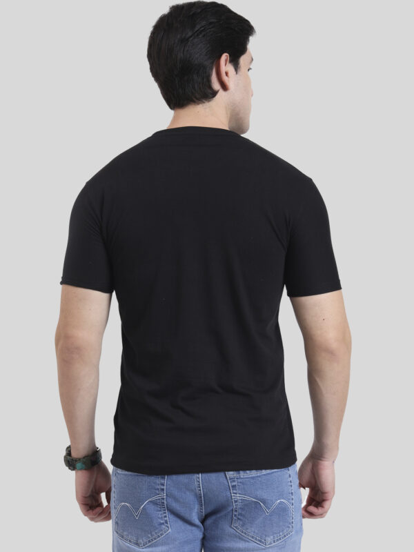 Midnight Black | Round Neck T-shirt | Regular Fit | Pure Cotton
